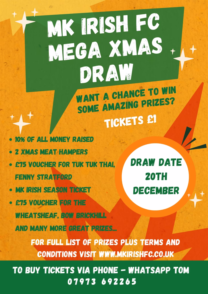 Raffle Poster MK IRISH
